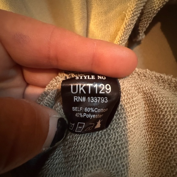 Brand New Pol Peace Sign Sweatshirt with Floral Accents - Picture 7 of 12